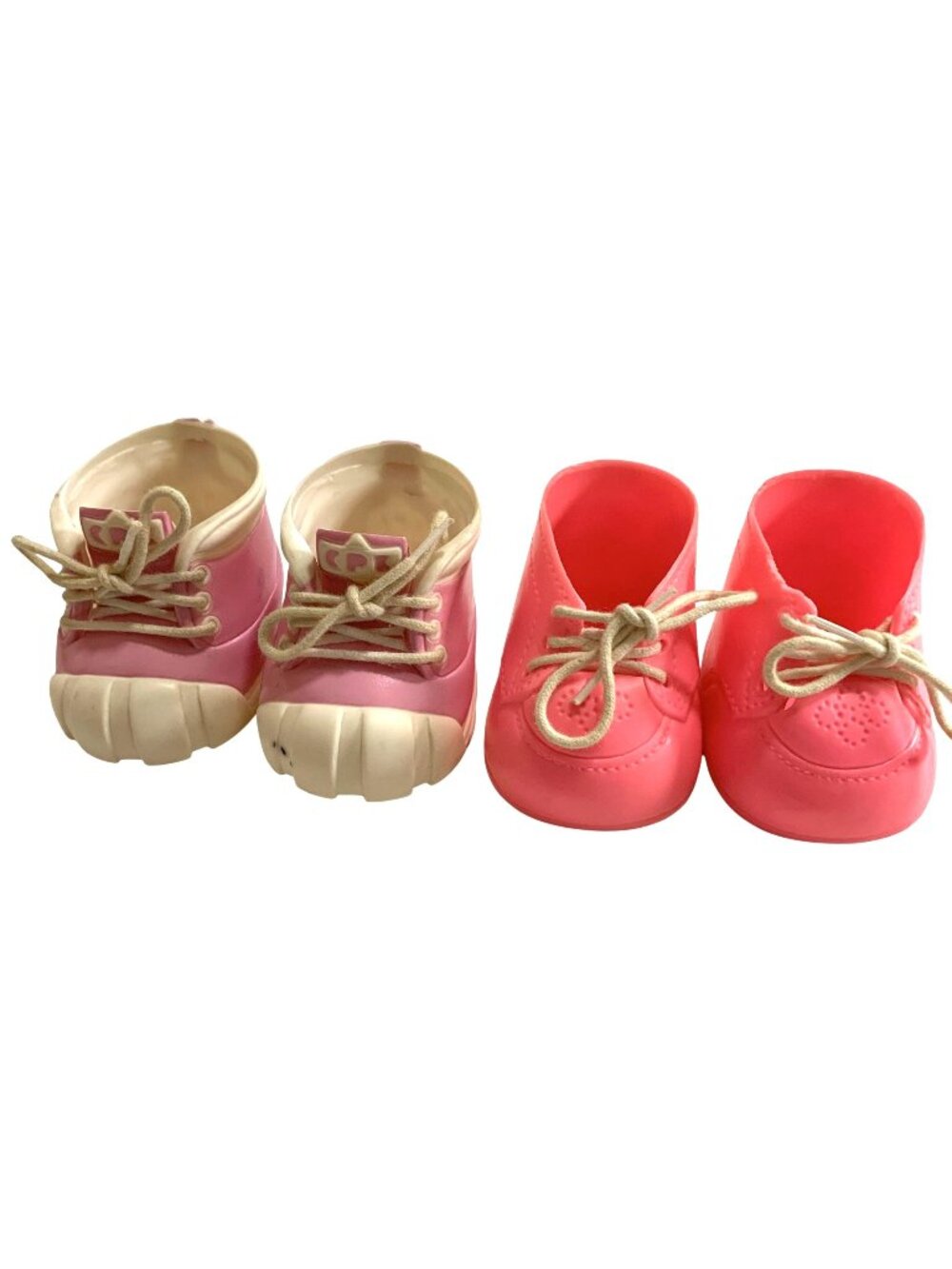 2 Sets Cabbage Patch Kids CPK Pink White Doll Shoes Vintage Designers Line READ